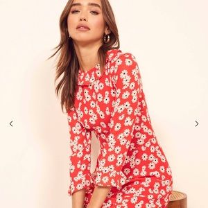 Reformation Stevie dress in Oopsy Daisy